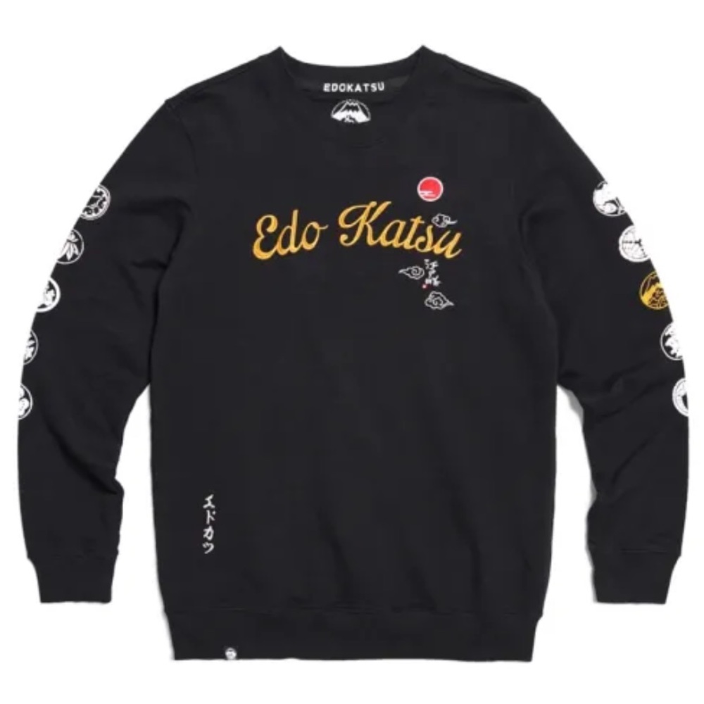 Edwin Black Edo Katsu Embroidered Sweatshirt